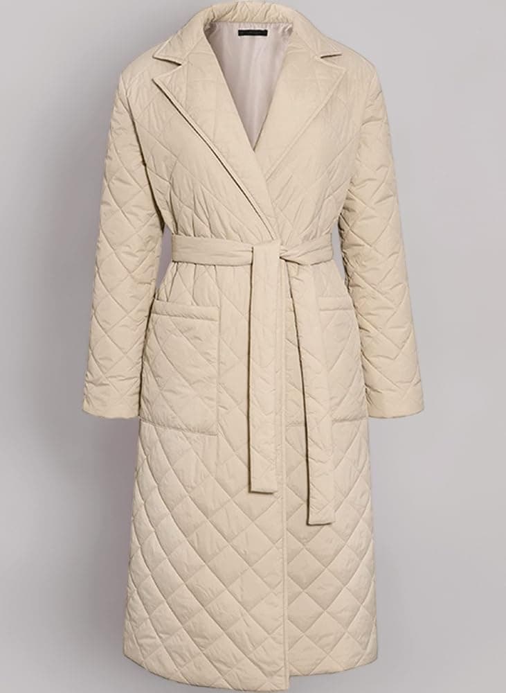 Women's Longline Quilted Coat